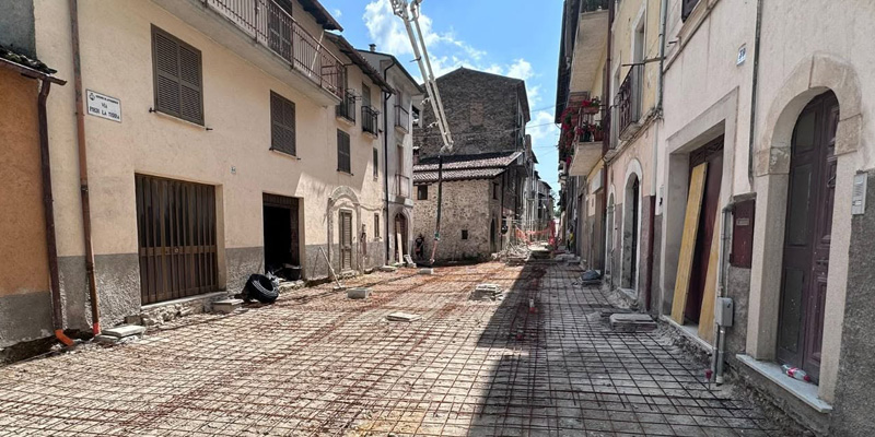 riqualificazione stradale comune antrodoco